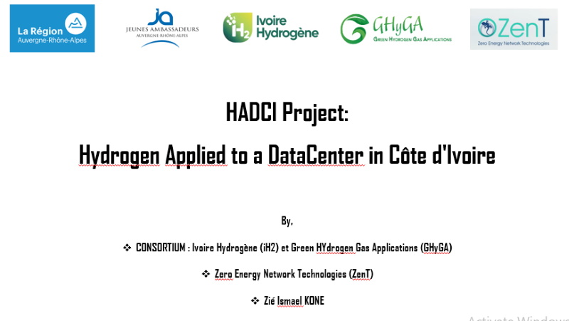 “Demonstrator of Green Hydrogen powering Data Centre in Ivory Coast” : Call to support the initiative.
